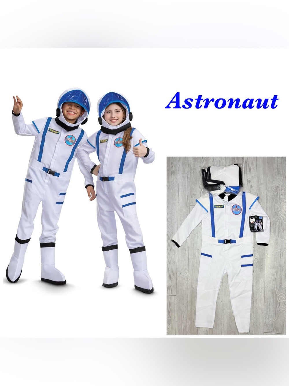 Members mark astronaut Halloween costume cosplay dress up size sm 4-5